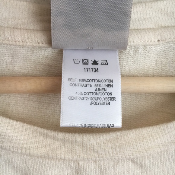 Anthro Dolan Top Layered Sweatshirt Short Sleeves - Picture 8 of 8